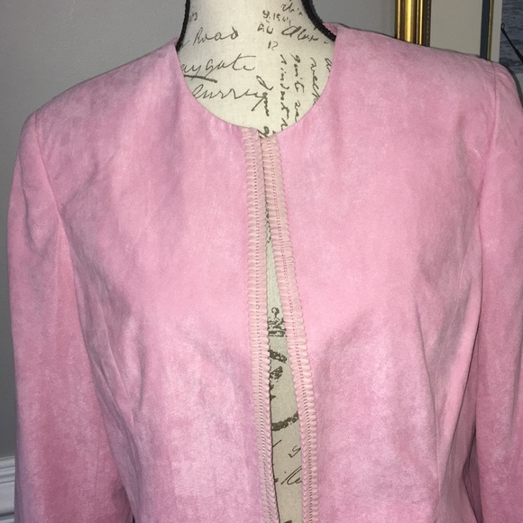Gorgeous Dress Barn Pink Jacket - elegant trim XL - Picture 2 of 5